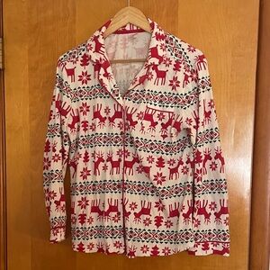 Hanna Andersson Deer Pajama Top Sz M